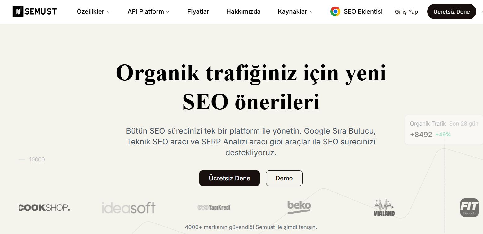 SEO Süreçlerinde Yapay Zeka Devrimi: Yerli SEO Analiz Platformu Semust ile Tanışın