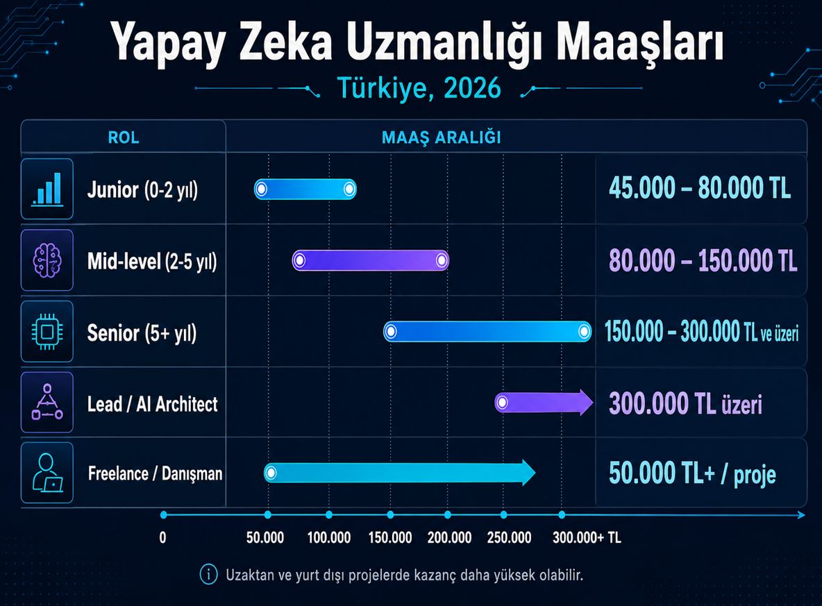 Yapay Zeka Uzmanlığı Maaşları